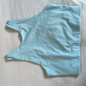 Girlfriend blue high neck bra - pond